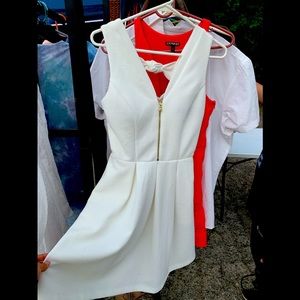 White guess dress, perfect condition.